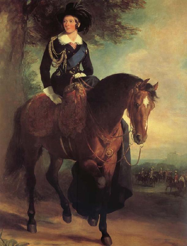 Francis Grant Portrait of Queen Victoria on Horseback oil painting image